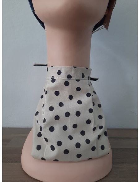 Pañuelo traqueotomía nude y negro