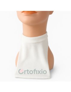 Pañuelo traqueotomía de punto blanco