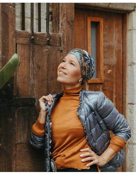 Pañuelo oncológico Susan Print