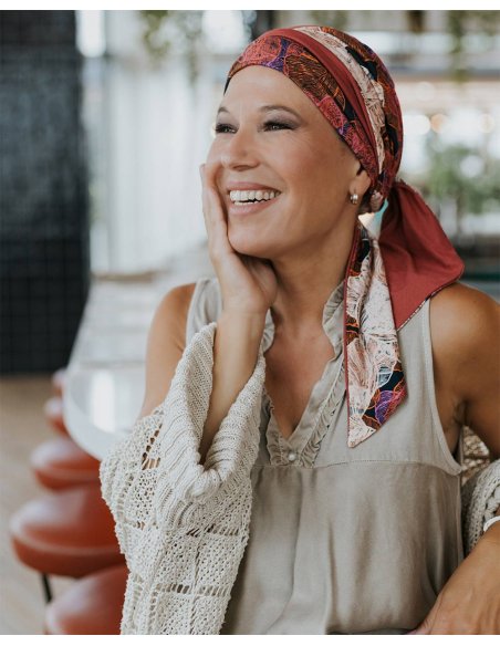 Pañuelo oncológico  Doris Print