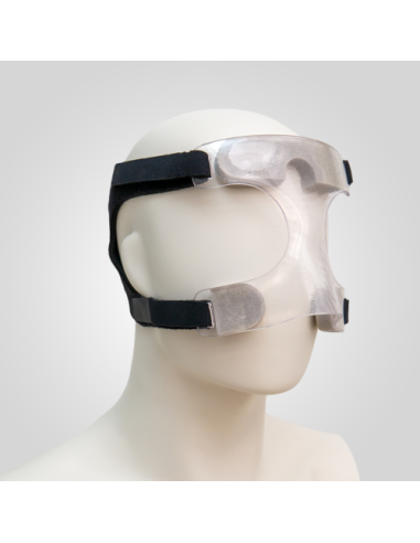 Mascara de protección facial transparente