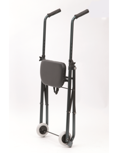 Andador de dos ruedas de aluminio