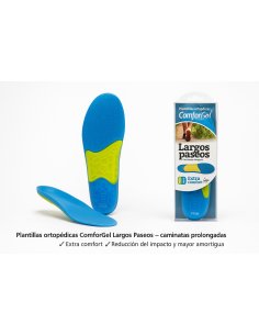 Plantillas ortopédicas ComforGel Largos Paseos diseñadas...