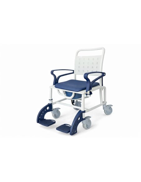 Silla de ducha con inodoro autopropulsable