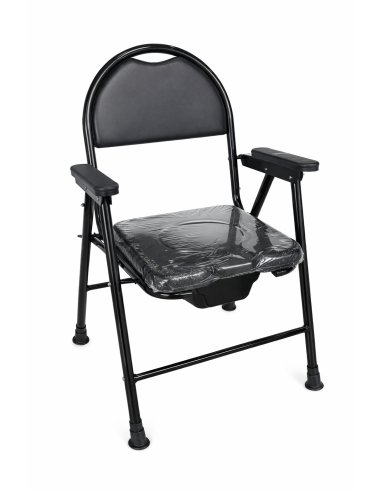 Silla de habitación con cubeta y plegable