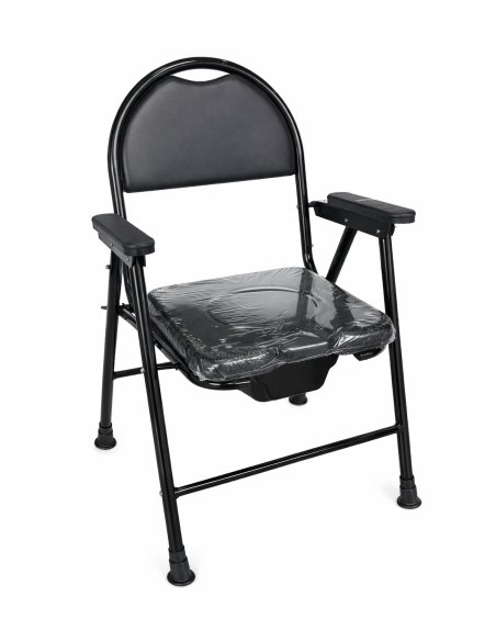 Silla de habitación con cubeta y plegable