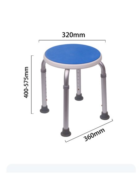 Taburete redondo regulable