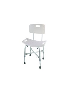 Taburete con respaldo y estructura reforzada