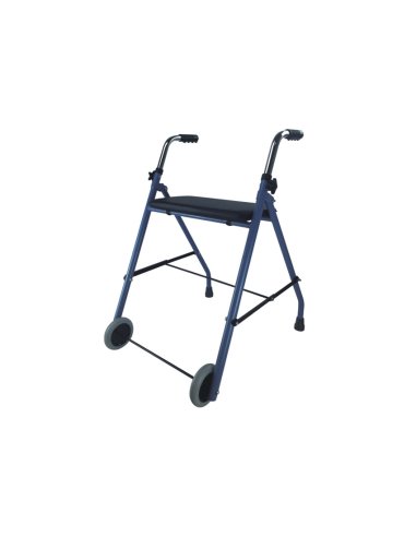 Andador de dos ruedas de aluminio