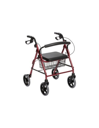 Andador de 4 ruedas freno de maneta