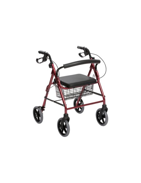 Andador de 4 ruedas freno de maneta