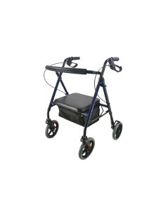 Andador de 4 ruedas de aluminio freno maneta