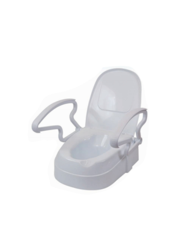 Alza wc con tapa y apoyabrazos abatibles